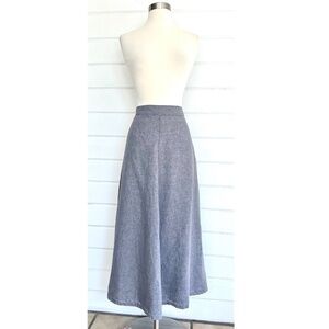 NYGARDSANNA 100% Linen A-Line Midi Skirt - 36/US 4